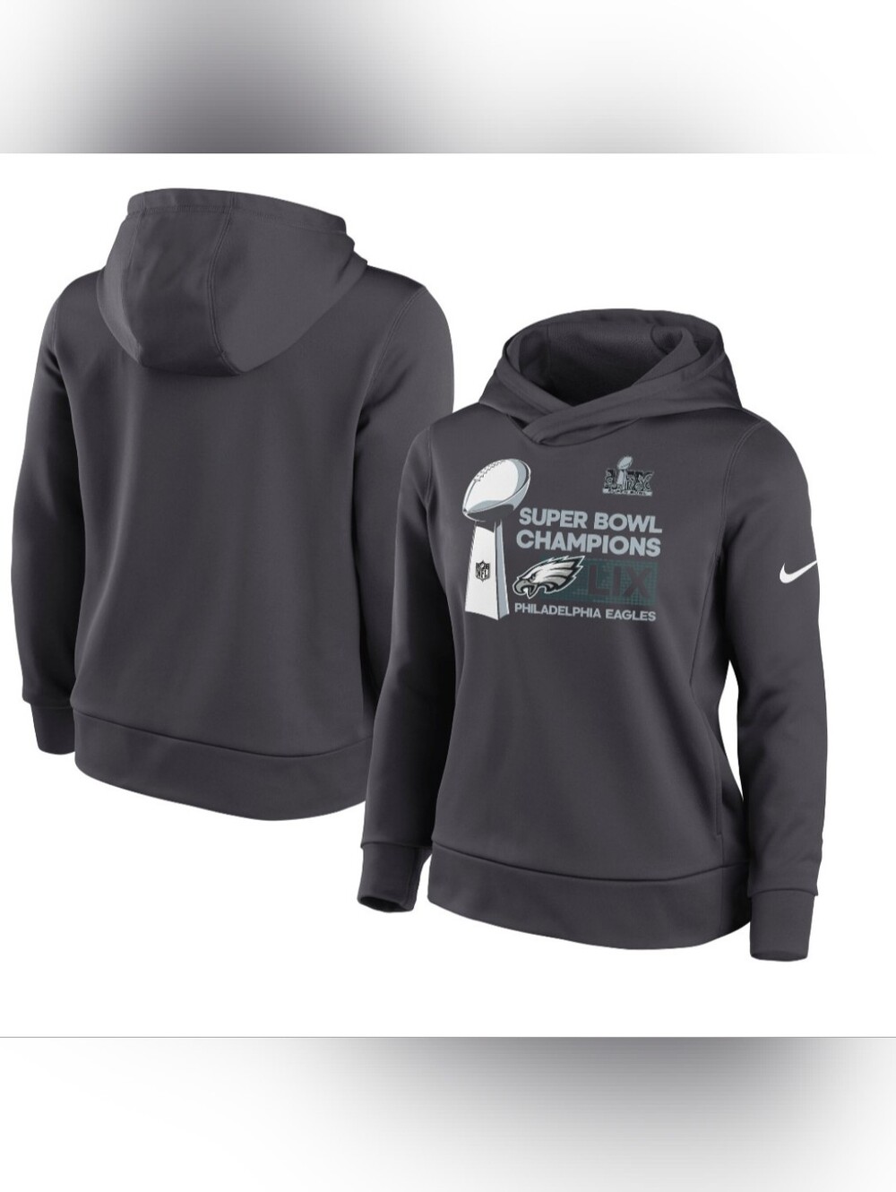 Nike WomenPhiladelphia Eagles Super Bowl Champions Pullover Hoodie Size Small